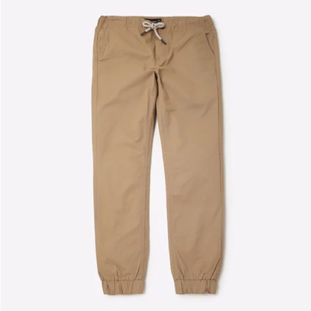 Mid rise Boys khaki joggers